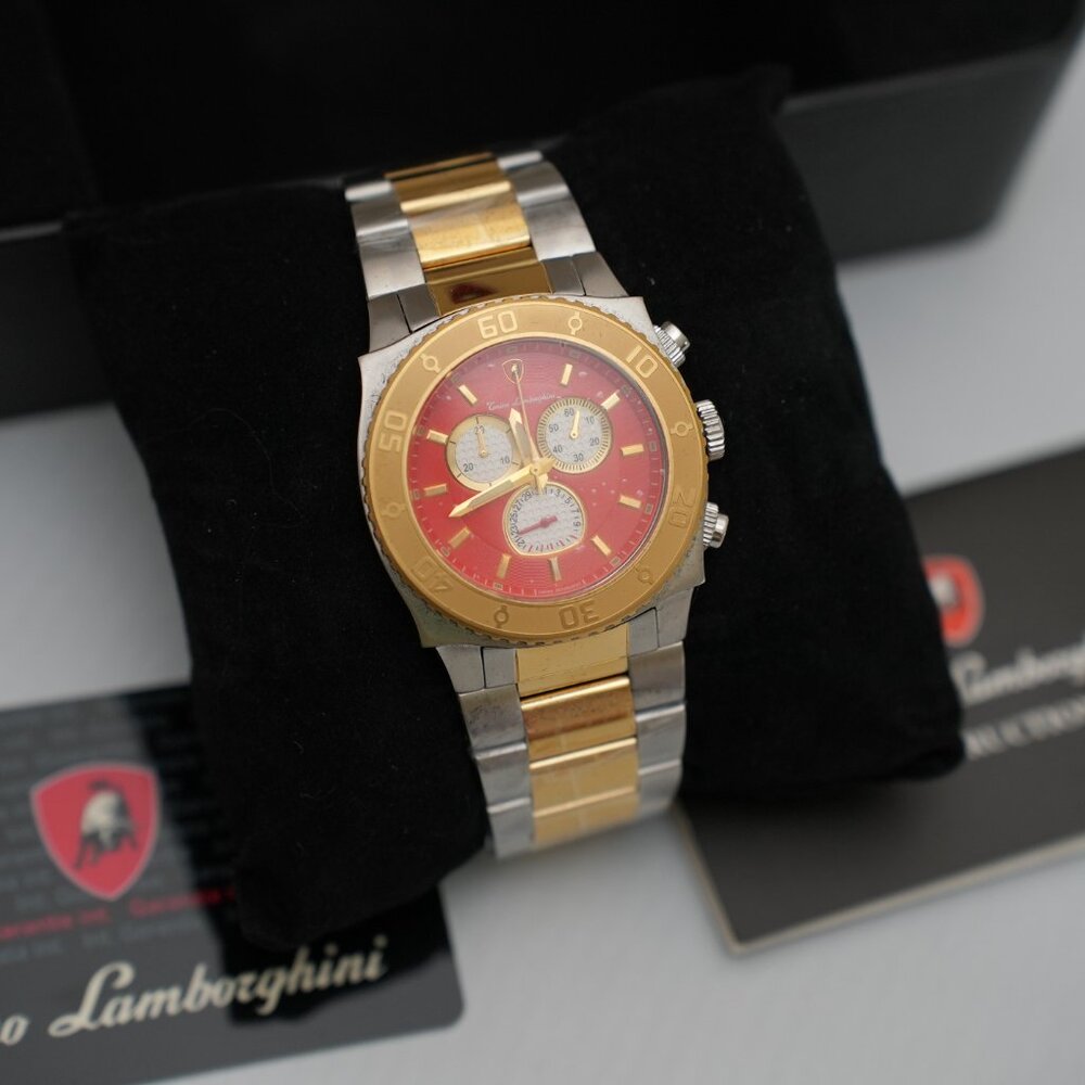 Tonino Lamborghini EN040L.304 Swiss Chronograph New Papers Box(Box Imperfection)